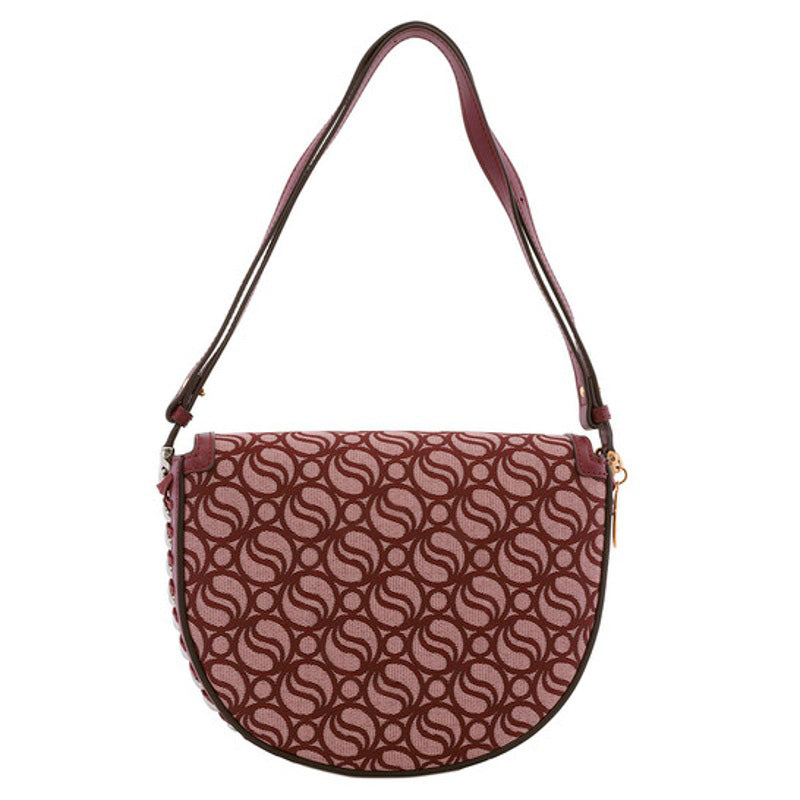 Bolsa Shoulder Ladies Burgundy Frayme Medium SWave Flap