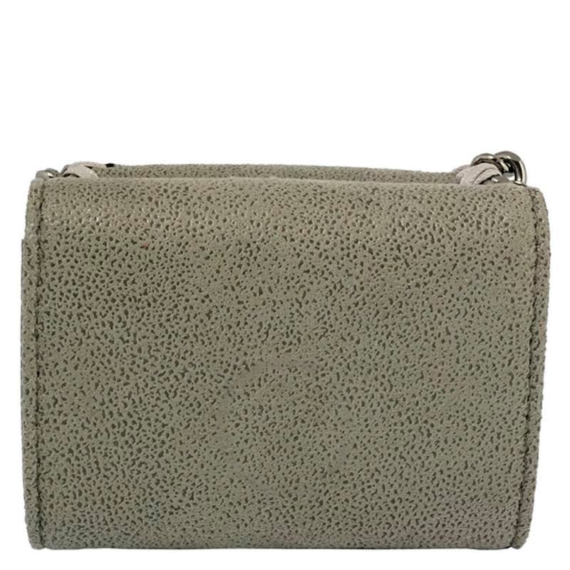 Bolsa Wallet Light Grey Ladies Falabella Small Flap