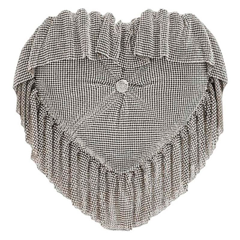 Bolsa Clutch Crystal Mesh Heart Pillow - Mercado de Luxo - O Maior E-Commerce de Bens, Produtos e Serviços de Luxo do Brasil.