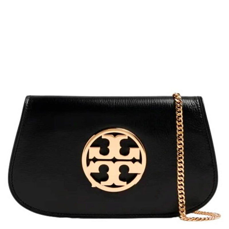 Bolsa Clutch Black Reva With Chain Strap - Mercado de Luxo - O Maior E-Commerce de Bens, Produtos e Serviços de Luxo do Brasil.