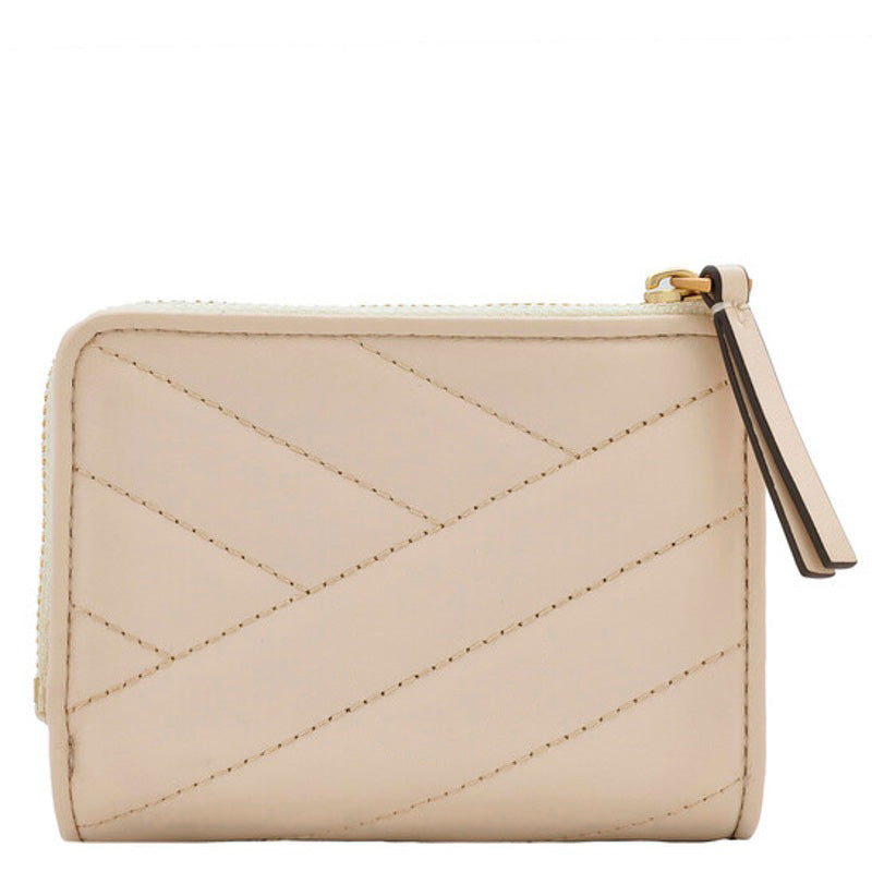 Bolsa Wallet Open Box   Bi Fold Chevron Kira In New Cream