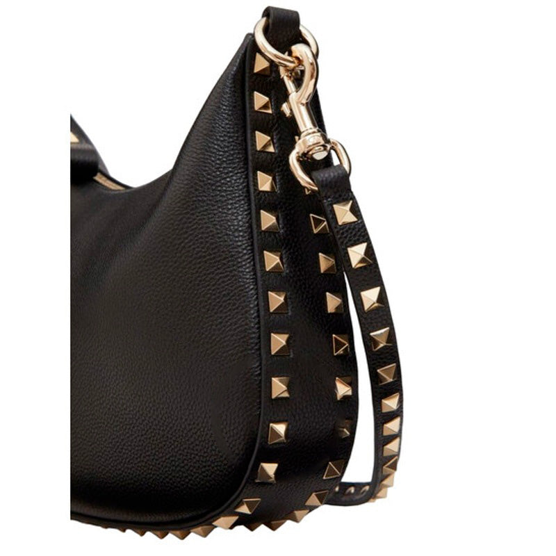 Bolsa Shoulder Garavani Black Small Rockstud
