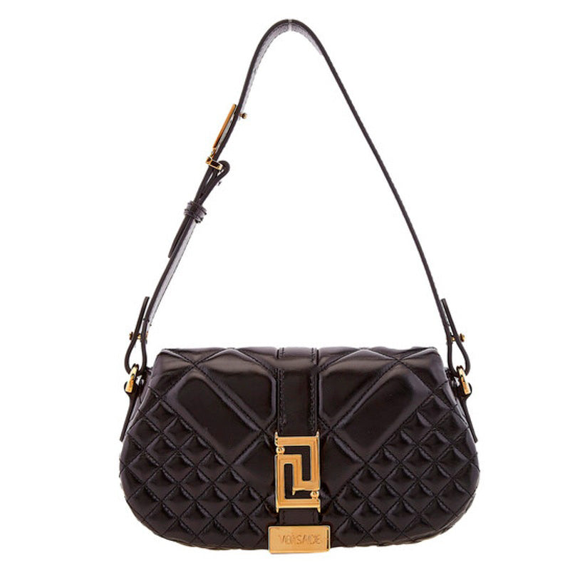 Bolsa Shoulder Black Greca Goddess Mini - Mercado de Luxo - O Maior E-Commerce de Bens, Produtos e Serviços de Luxo do Brasil.