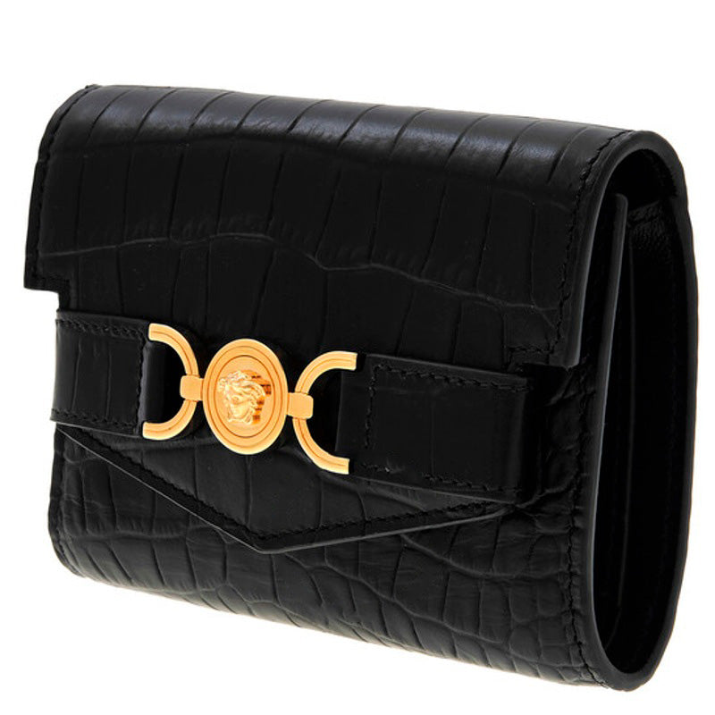 Bolsa Wallet Croc Effect Medusa &apos95 Trifold