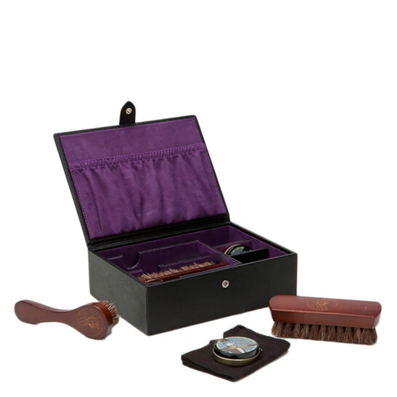 Bolsa Necessaire Blake Black Pebble Shoe Shine Kit