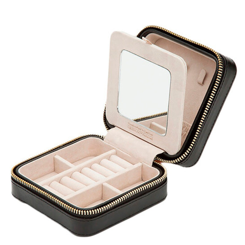 Bolsa Necessaire Carolinel Black Zip Travel Case