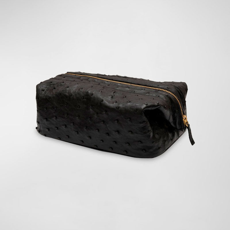 Bolsa Necessaire Ostrich Weekender Toiletry Kit - Mercado de Luxo - O Maior E-Commerce de Bens, Produtos e Serviços de Luxo do Brasil.