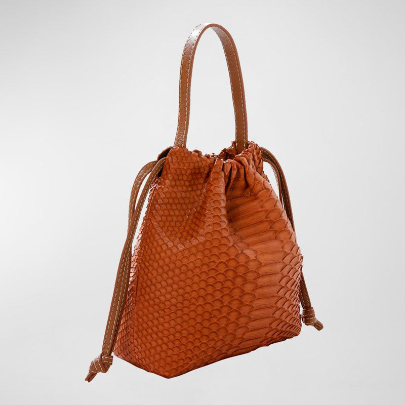 Bolsa Clutch La Rossy Mini Python Minaudiere - Mercado de Luxo - O Maior E-Commerce de Bens, Produtos e Serviços de Luxo do Brasil.