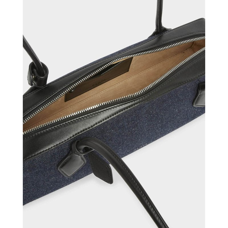Bolsa Shoulder Le Teckel Medium in Denim