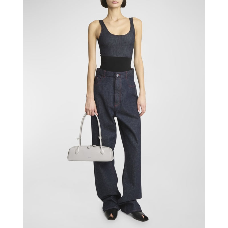 Bolsa Shoulder Le Teckel Medium in Goatskin