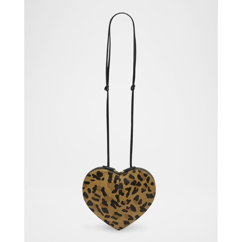 Bolsa Crossbody Le Coeur in Leopard Calf Hair