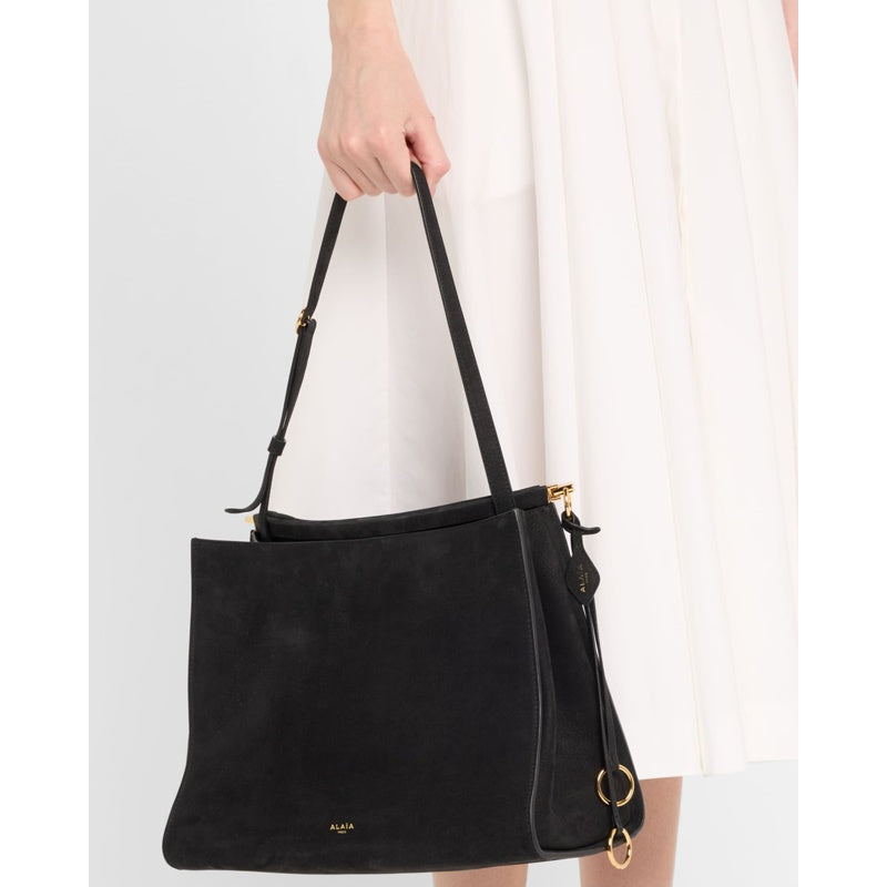 Bolsa Shoulder Le Click Medium Square in Nubuck