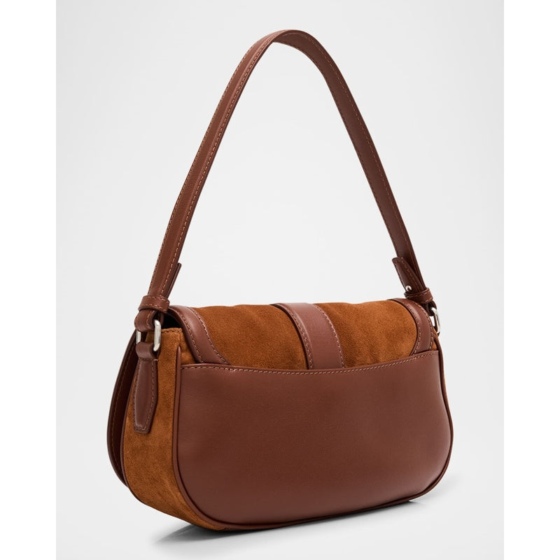 Bolsa Shoulder T-Bar Saddle Suede