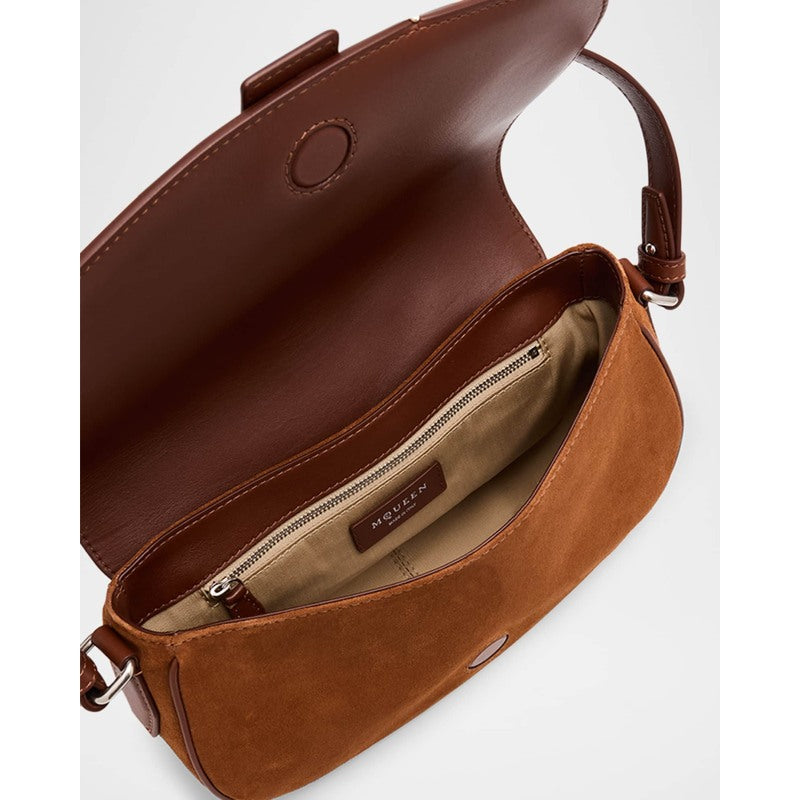Bolsa Shoulder T-Bar Saddle Suede