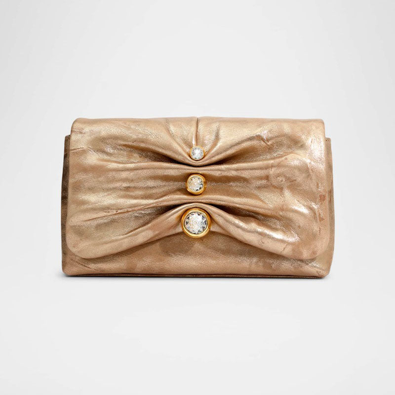 Bolsa Crossbody Molton Ruched Metallic - Mercado de Luxo - O Maior E-Commerce de Bens, Produtos e Serviços de Luxo do Brasil.
