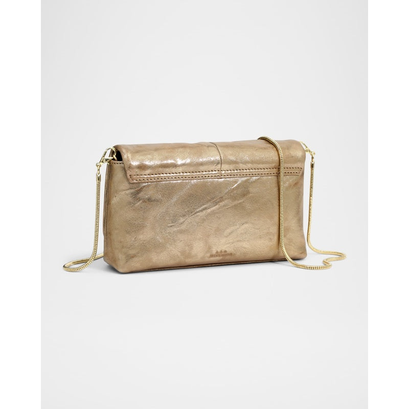 Bolsa Crossbody Molton Ruched Metallic