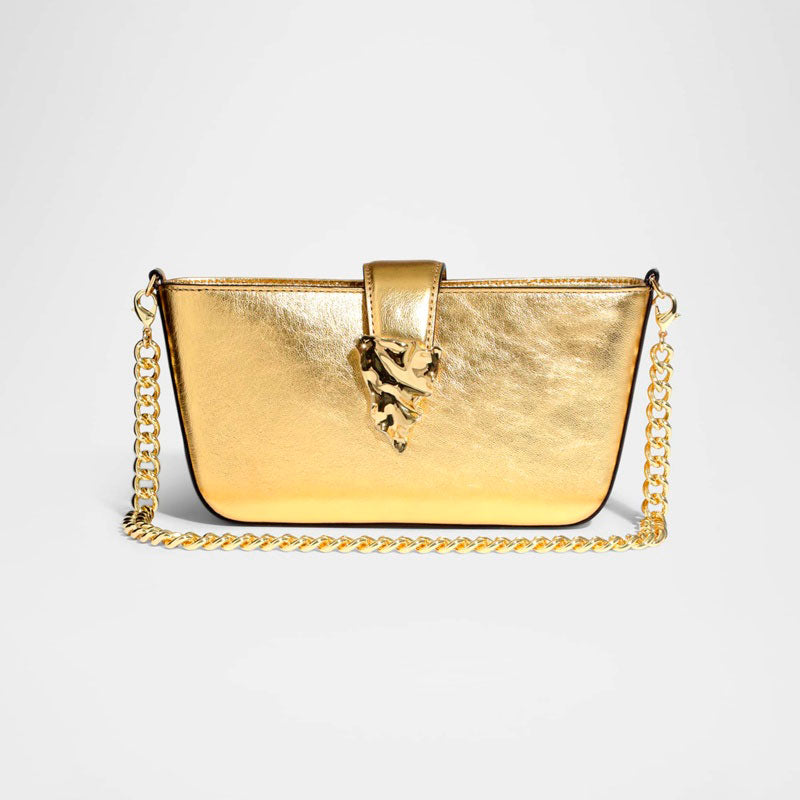 Bolsa Crossbody The Crumple Metallic - Mercado de Luxo - O Maior E-Commerce de Bens, Produtos e Serviços de Luxo do Brasil.