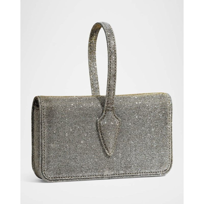 Bolsa Wallet Lace-Up Glitter Wristlet