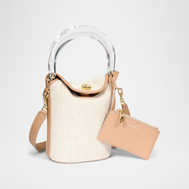 Bolsa Bucket Liquid Lucite Raffia - Mercado de Luxo - O Maior E-Commerce de Bens, Produtos e Serviços de Luxo do Brasil.