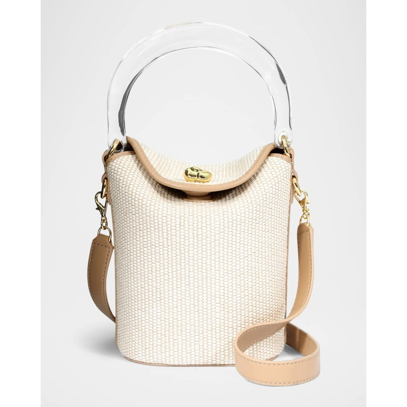 Bolsa Bucket Liquid Lucite Raffia