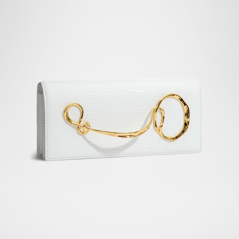 Bolsa Clutch Lizard-Embossed with Side  - Mercado de Luxo - O Maior E-Commerce de Bens, Produtos e Serviços de Luxo do Brasil.