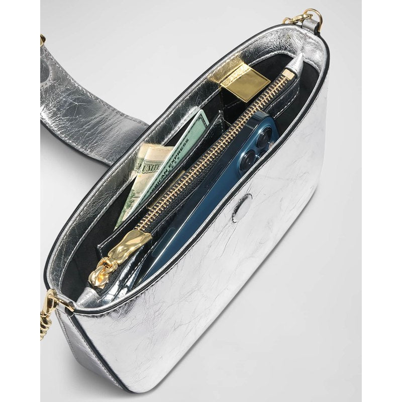 Bolsa Crossbody The Crumple Convertible Metallic