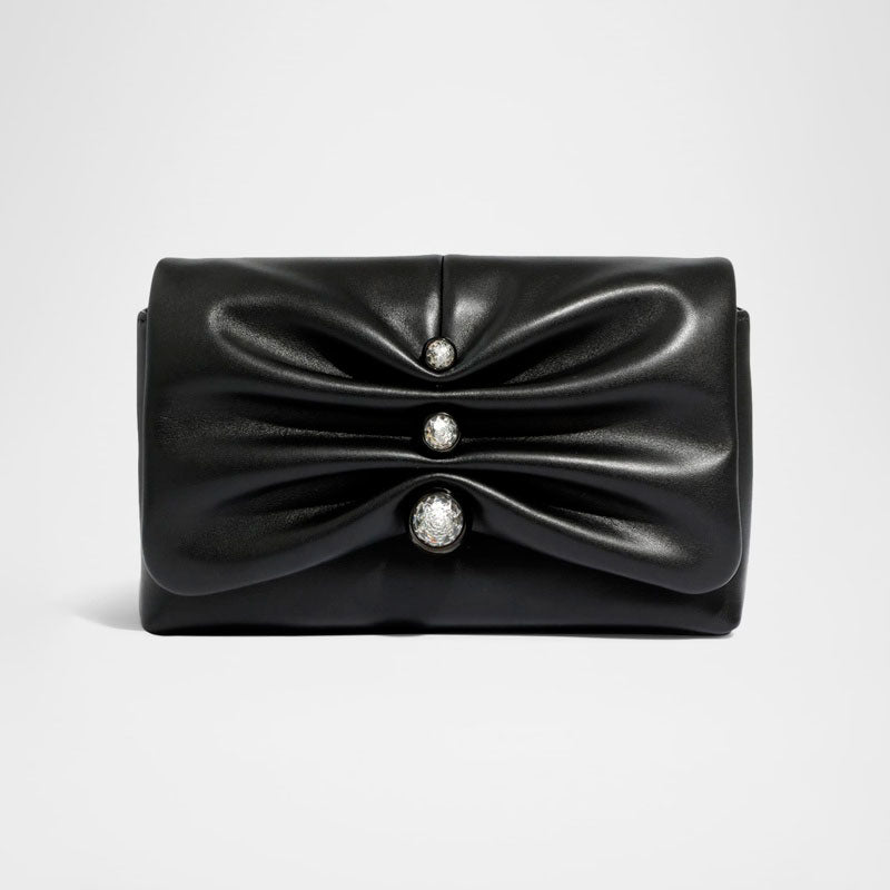Bolsa Crossbody Molton Crystal Ruched - Mercado de Luxo - O Maior E-Commerce de Bens, Produtos e Serviços de Luxo do Brasil.