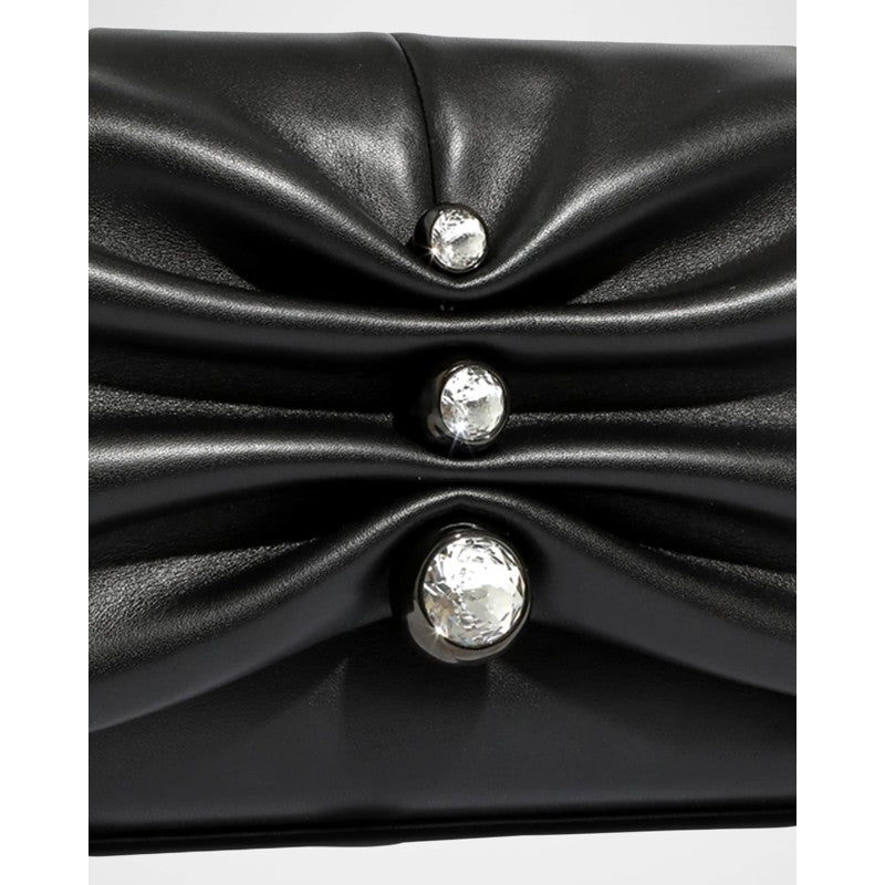 Bolsa Crossbody Molton Crystal Ruched