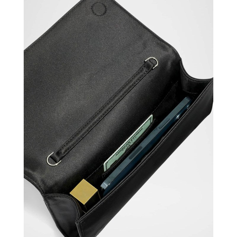 Bolsa Clutch Crystal Curve Recycled Satin