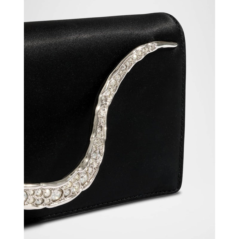 Bolsa Clutch Crystal Curve Recycled Satin