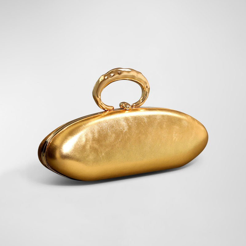 Bolsa Clutch Molten Gold Bullet Minaudiere - Gold - Mercado de Luxo - O Maior E-Commerce de Bens, Produtos e Serviços de Luxo do Brasil.