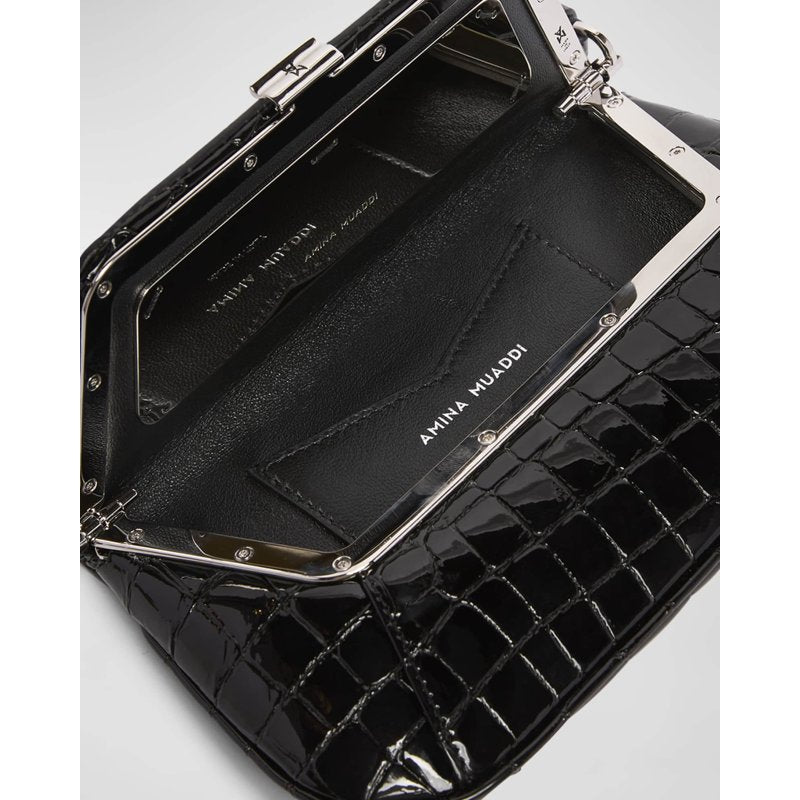 Bolsa Shoulder Ami Mini Frame Croc-Embossed