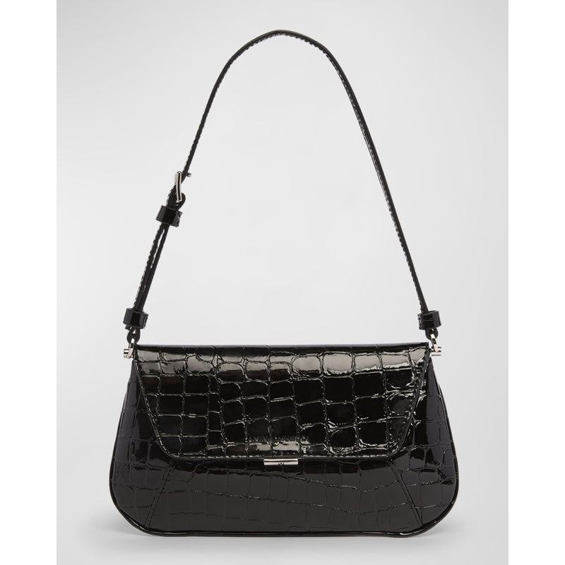 Bolsa Shoulder Ami Mini Frame Croc-Embossed
