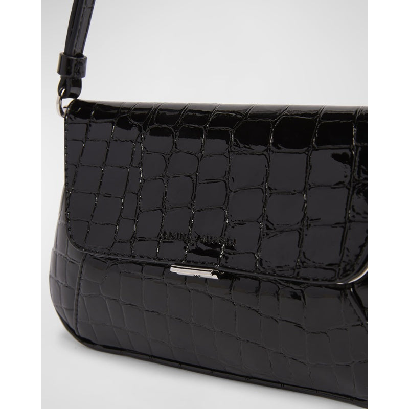 Bolsa Shoulder Ami Mini Frame Croc-Embossed