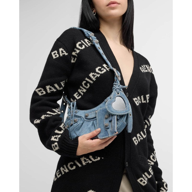 Bolsa Shoulder Le Cagole XS In Denim