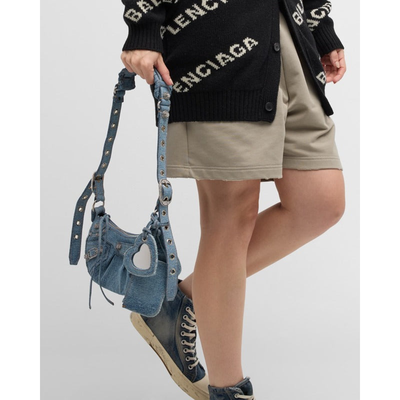 Bolsa Shoulder Le Cagole XS In Denim
