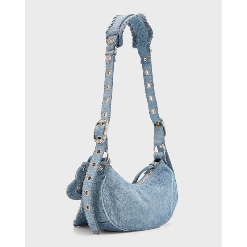 Bolsa Shoulder Le Cagole XS In Denim