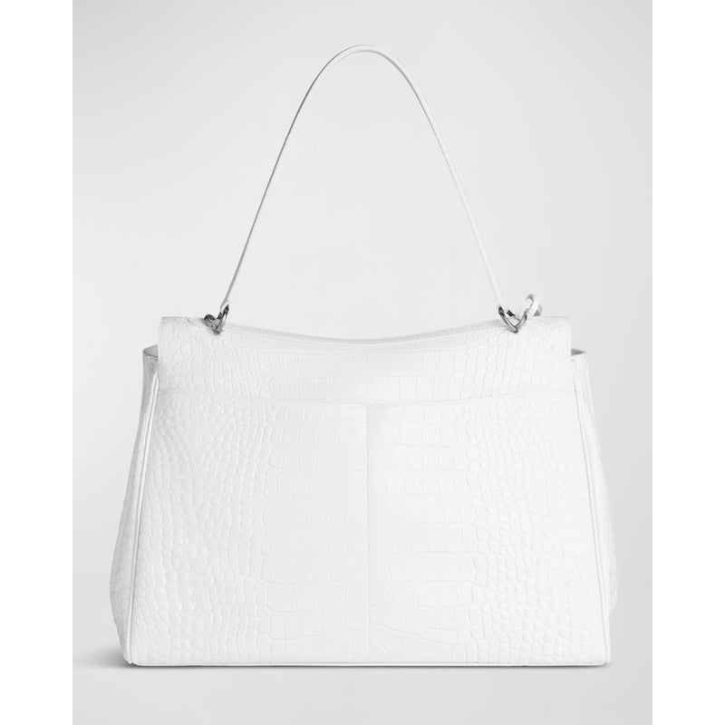 Bolsa Handle Rodeo Large Croc-Embossed