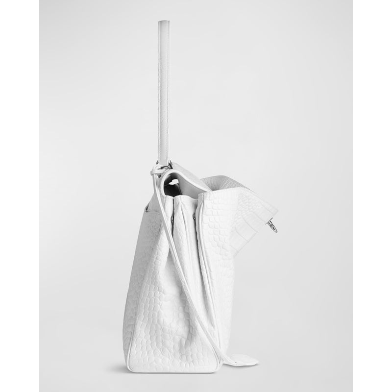 Bolsa Handle Rodeo Large Croc-Embossed