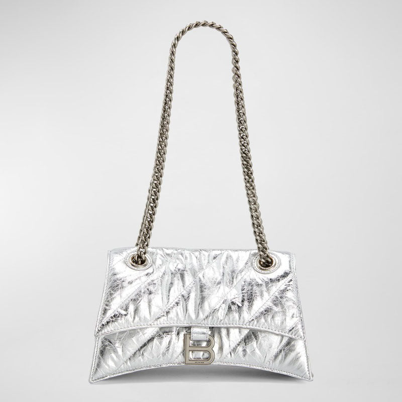 Bolsa Shoulder Crush Small Quilted Metallic Chain - Mercado de Luxo - O Maior E-Commerce de Bens, Produtos e Serviços de Luxo do Brasil.