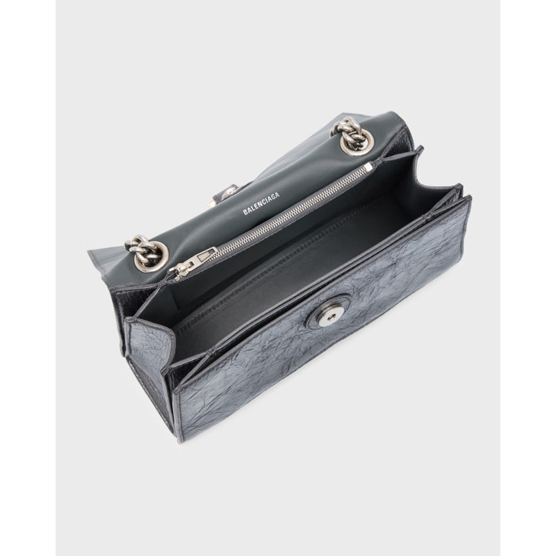 Bolsa Shoulder Crush Small Metallic Chain