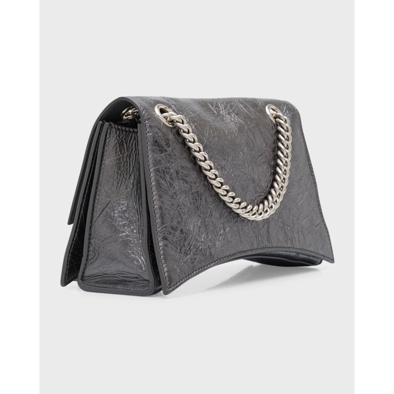Bolsa Shoulder Crush Small Metallic Chain