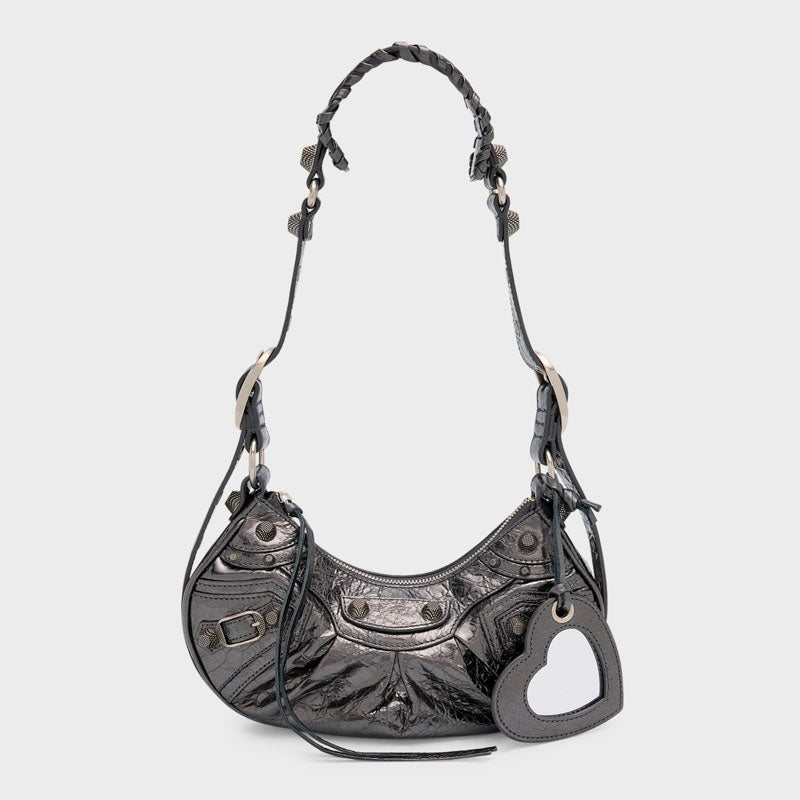 Bolsa Shoulder Le Cagole XS Metallic - Mercado de Luxo - O Maior E-Commerce de Bens, Produtos e Serviços de Luxo do Brasil.