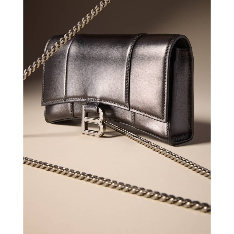 Bolsa Wallet Hourglass On Chain Metallized