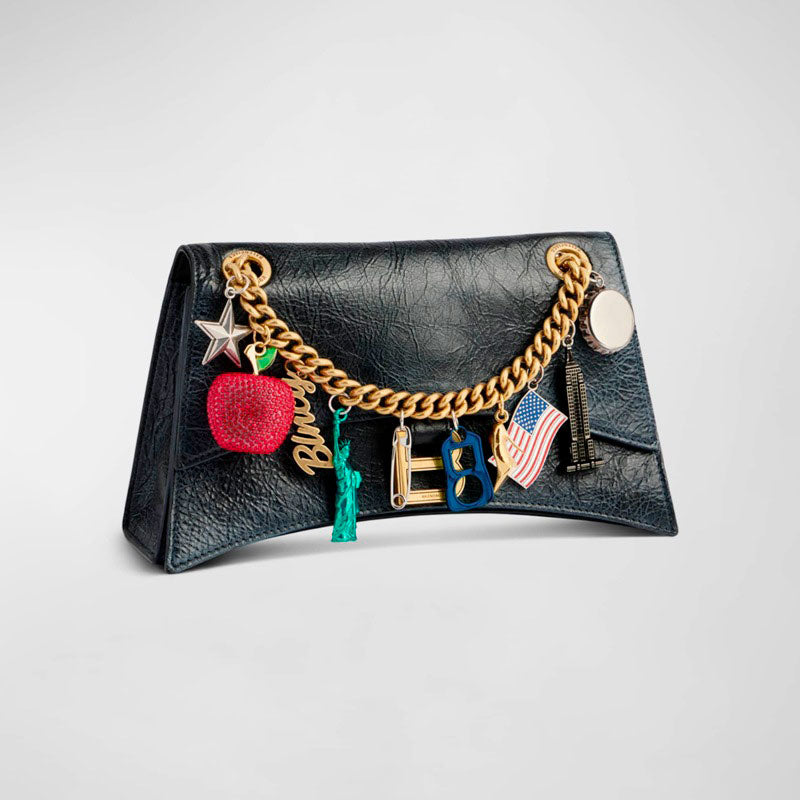 Bolsa Shoulder Crush Small Souvenirs Chain - Mercado de Luxo - O Maior E-Commerce de Bens, Produtos e Serviços de Luxo do Brasil.