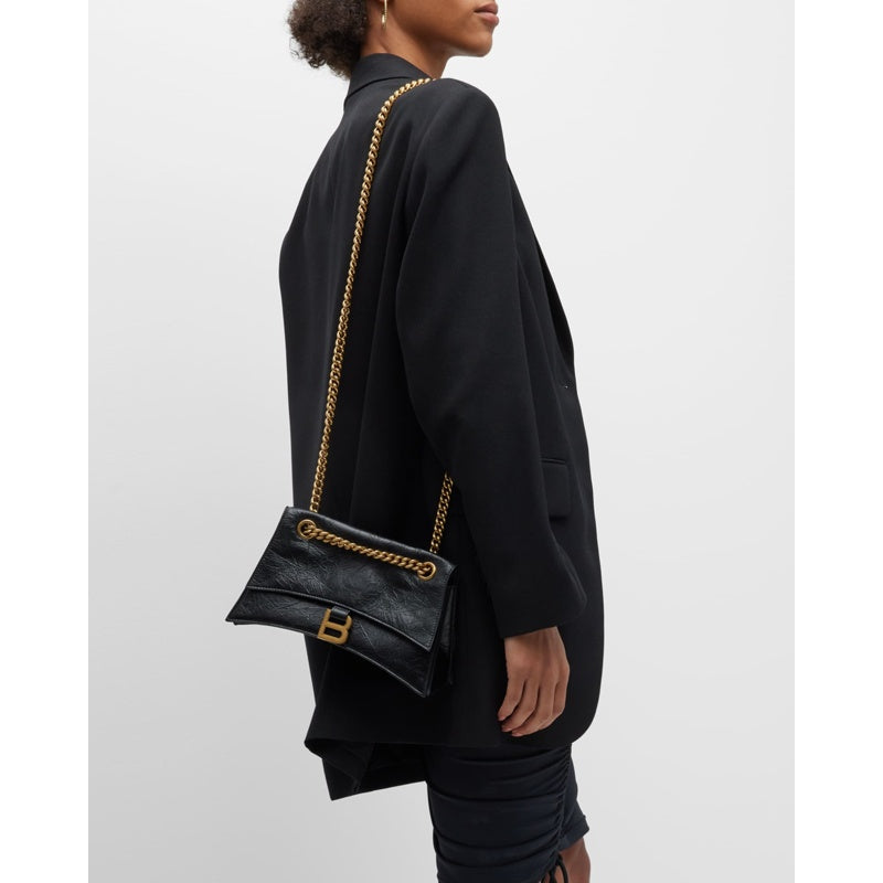 Bolsa Shoulder Crush Small Crinkled