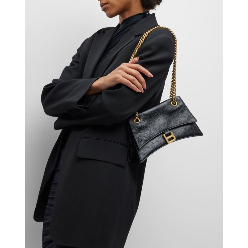 Bolsa Shoulder Crush Small Crinkled