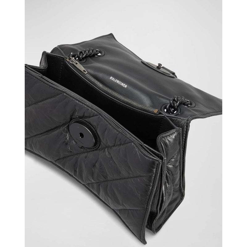 Bolsa Shoulder Crush Small Quilted Chain