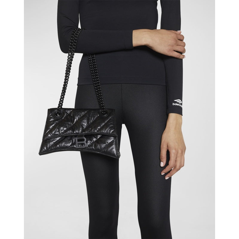 Bolsa Shoulder Crush Small Quilted Chain