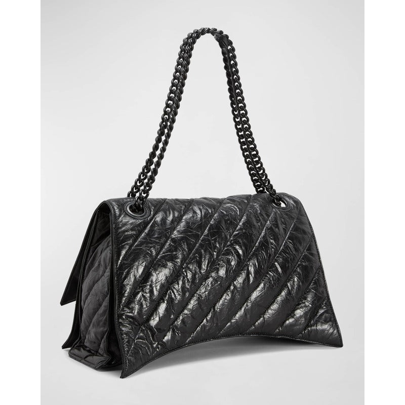 Bolsa Shoulder Crush Medium Quilted Chain